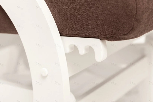 Кресло-маятник Leset Блисс белый Antonio Chocolate