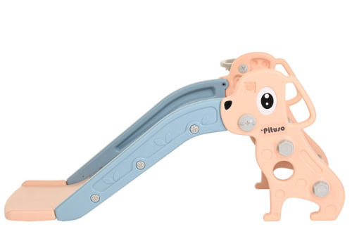 Горка-комплекс Pituso Мопсик с баскетбольным кольцом FE-HT-XG0-beige