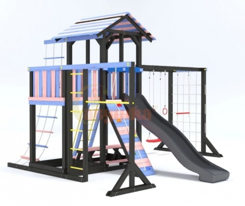 Детская спортивная площадка для дачи Савушка 15 Color-4