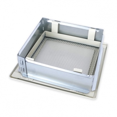 Вентиляционная решетка кремовый 17х17