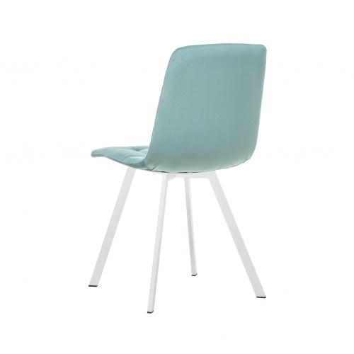 Стул Leset Скай металл белый велюр Mint 