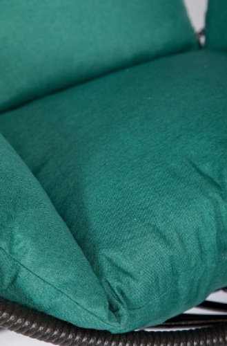 Подвесное кресло Скай 03 черный подушка зеленый 
