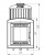 Печь для бани Prometall Атмосфера XL в ламелях Окаменевшее дерево наборный рисунок