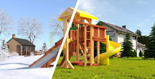 Детская спортивная площадка для дачи Савушка 4 Cезона 9