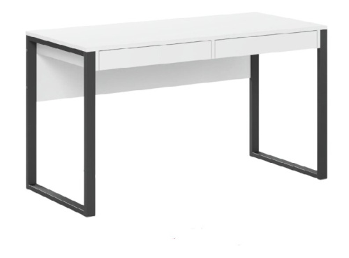Письменный стол Mio Tesoro Велия МВ-01 Loft белый черный 