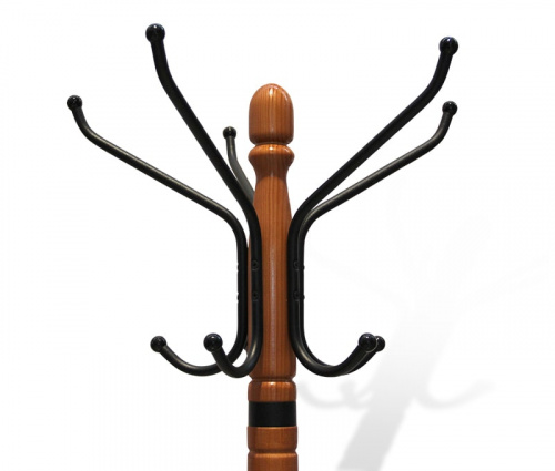 Вешалка Sheffilton SHT-CR12 светлый орех/черный 