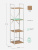 Стеллаж Leset Стилвуд 14 узкий 4 полки белый дуб крафт золотой Стеллаж Leset Стилвуд 14 узкий 4 полки белый дуб крафт золотой