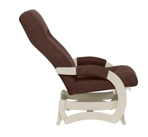 Кресло-маятник Leset Блисс слоновая кость Antonio Chocolate