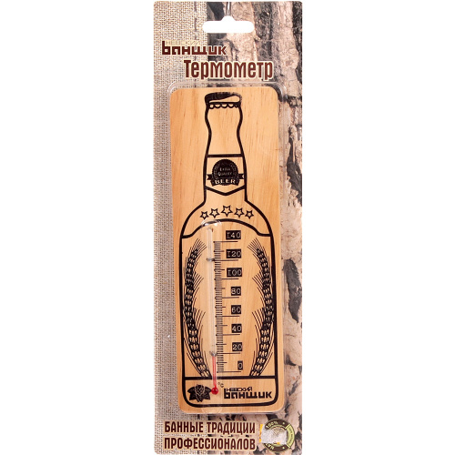 Термометр для бани "Бутылка", спиртовой арт. Б-11587