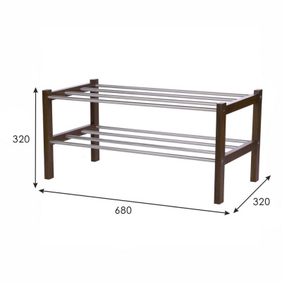 Обувница Атлас средне-коричневый 