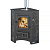 Печь-Камин ВЕЗУВИЙ ПК-01 (220) угловой амфиболит с конфоркой