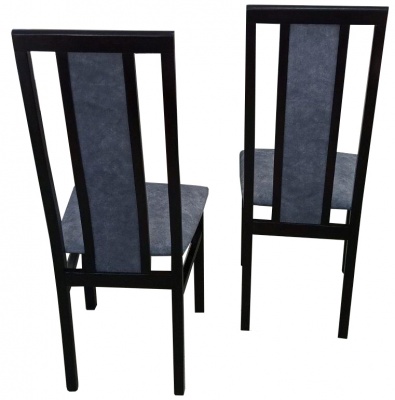 Стул МДК-82.01 Венге Микровелюр серый 