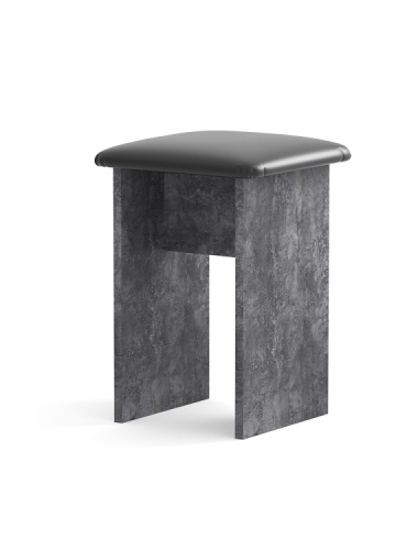 Табурет Мэри СН-122.14 бетон спаркс ДСП графит серый 