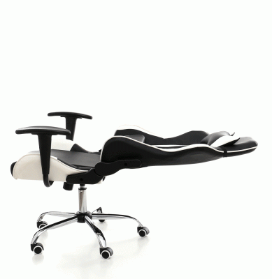 Офисное кресло LUCARO RACER EXCLUSIVE black white 