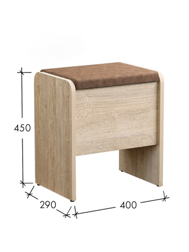 Банкетка Рио СН-122.10 дуб экспрессив песочный 