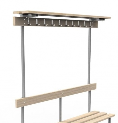 Скамья СВТ-8 с крючками полкой 