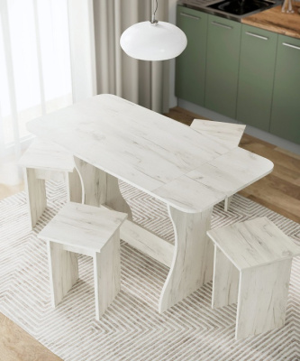 Обеденная группа Остин СН-130 дуб крафт белый 