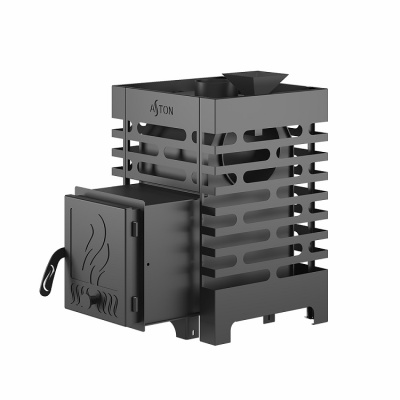 Печь для бани ASTON 12 с баком на трубе 50л (AISI 439)