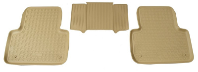 Коврики салона для Audi Q7 (4M) 3D Бежевый