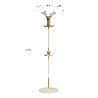 Вешалка напольная Д 1 Декарт золотой 