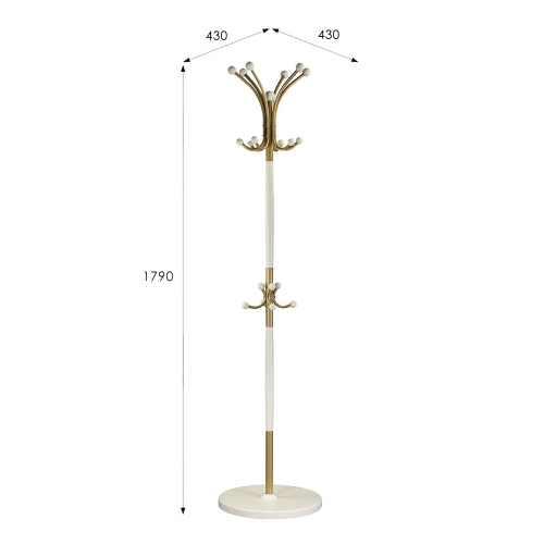 Вешалка напольная Д 1 Декарт золотой 