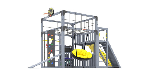 Детская площадка для дачи Савушка КУБ-3 Серый