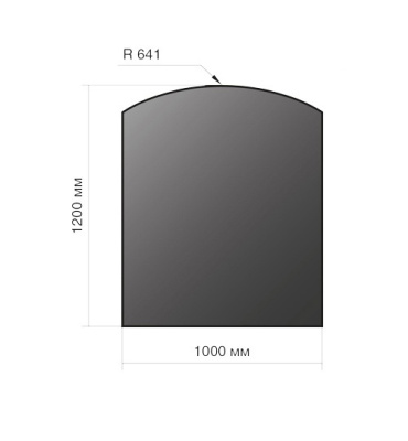 Лист напольный Везувий 2мм черный 1200*1000*2 R641