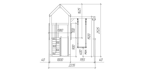 Детская площадка для дачи Савушка TooSun 15 салатовый