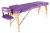 Массажный стол 70 см складной 3-с деревянный фиолетовый