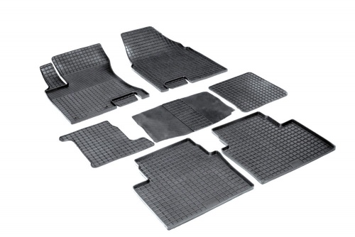 Резиновые коврики салона Сетка для Nissan Qashqai+2 2008-2014 Черные