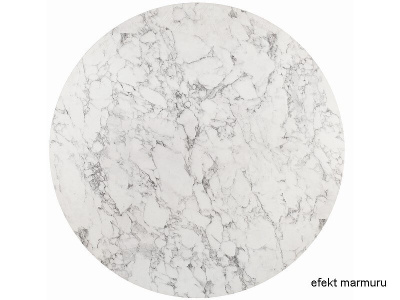 Стол обеденный SIGNAL MEDAN раскладной эффект белого мрамора черный 