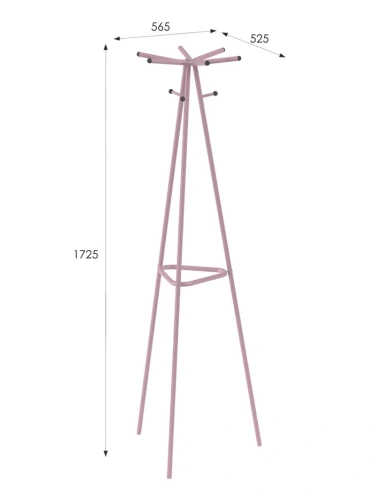 Вешалка напольная Галилео 217 розовый 
