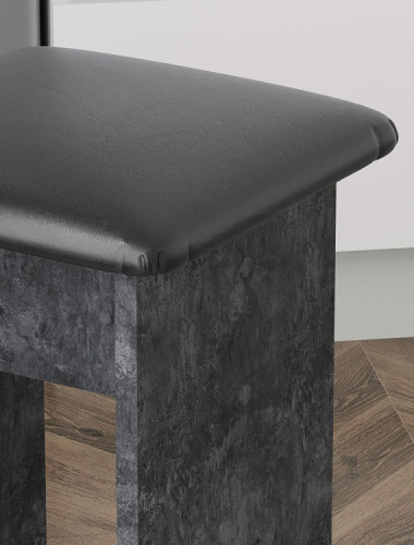 Табурет Мэри СН-122.14 бетон спаркс ДСП графит серый 