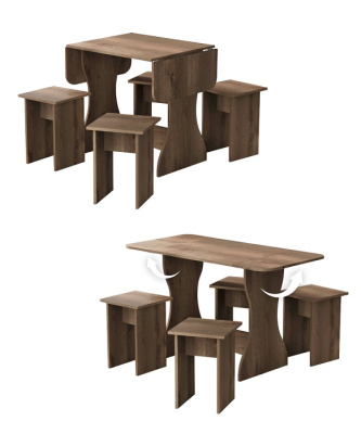 Обеденная группа Остин СН-130 дуб экспрессив бронзовый 