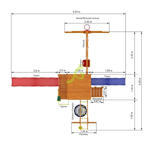 Детская площадка IgraGrad Крафт Pro 5