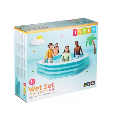 Бассейн детский надувной Intex Восьмиугольный (58492)