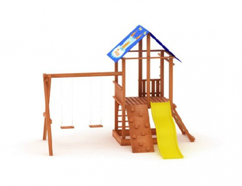 Детский комплекс для дачи Росинка-3 качели деревянные