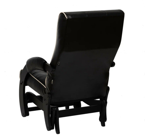 Кресло-маятник Leset Хилл венге Marvel Black кант Cream