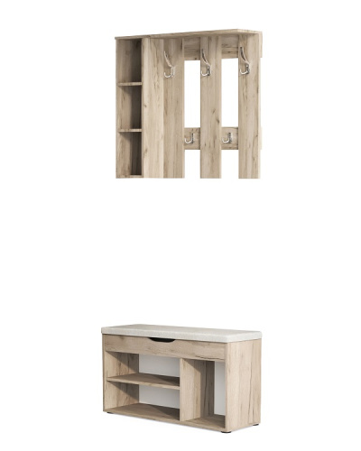 Банкетка Норд СН-122.08 дуб крафт серый 