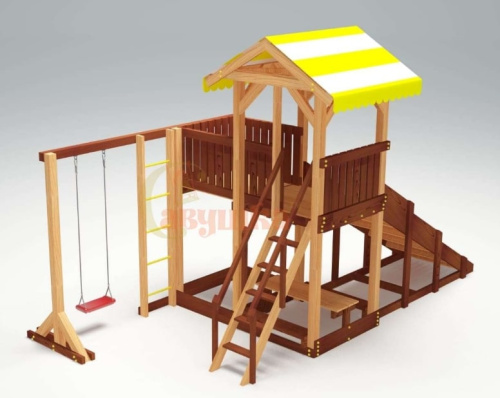 Детская спортивная площадка для дачи Савушка 4 Cезона 5