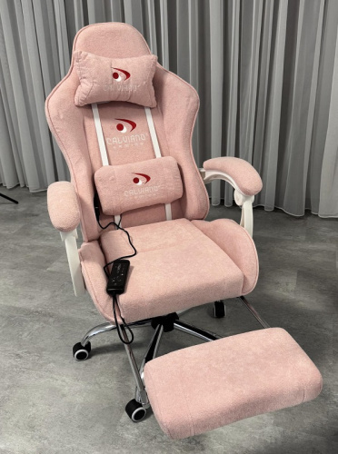 Вибромассажное кресло Calviano AVANTI ULTIMATO pink fabric 
