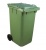Контейнер для мусора Эдванс 240л с крышкой зеленый