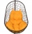 Кресло подвесное BiGarden Easy Brown подушка оранжевая 