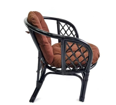 IND Кресло Багама 1 венге подушка коричневая 