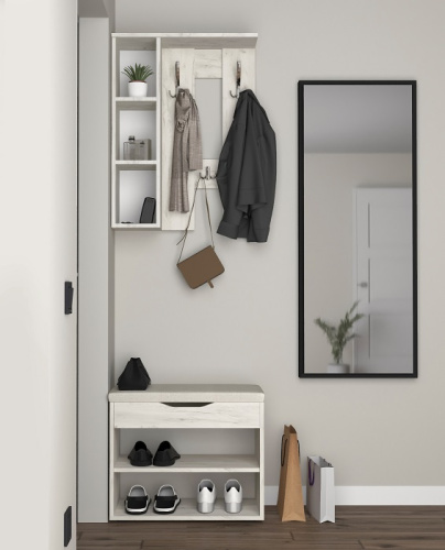 Банкетка Этна СН-122.07 дуб крафт белый 