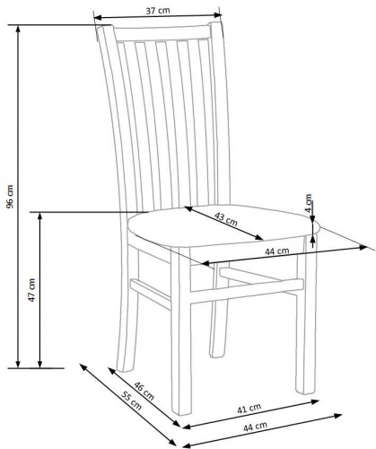Стул HALMAR GERARD 7 Monolith 37 зеленый черный 
