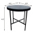Стол журнальный МеталлАрт М011 малый черный мрамор 