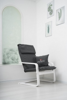 Кресло-качалка Calviano Soft 1 серое
