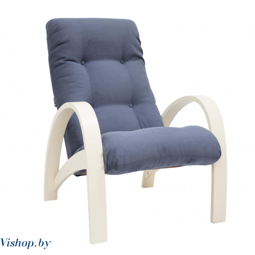 Кресло для отдыха Модель S7 Verona Denim Blue сливочный 