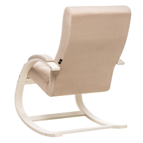 Кресло-качалка Leset Милано слоновая кость Velur V18 